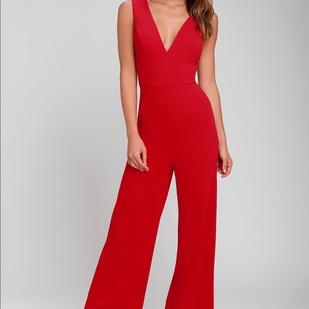 Lulus Ready for It Sleeveless Wide Leg Jumpsuit